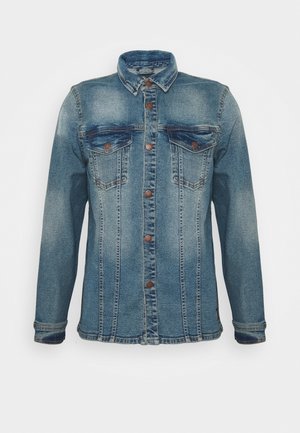 mens grey denim shirt uk