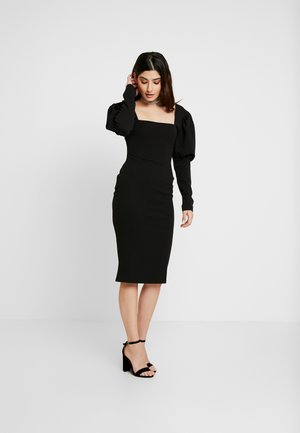 petite black shift dress uk