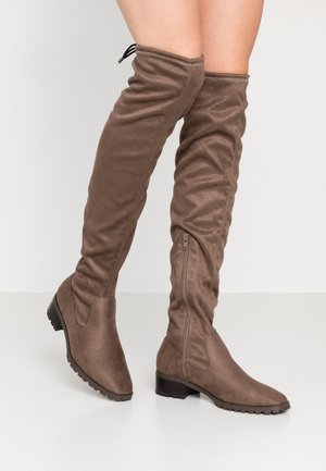 Beigefärgade Lårhöga stövlar Storlek 38 | Zalando Beigefärgade Lårhöga stövlar Storlek 35 | Zalando