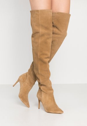 Beigefärgade Lårhöga stövlar Storlek 38 | Zalando Beigefärgade Lårhöga stövlar Storlek 35 | Zalando