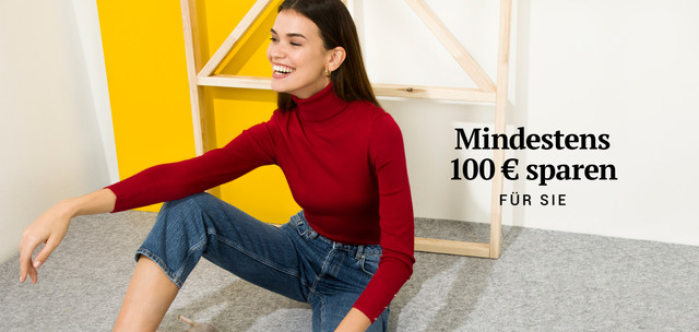 Mindestens 100 € sparen für sie